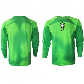 Goedkope Brazilië Doelman Uitshirt World Cup 2022 Lange Mouw